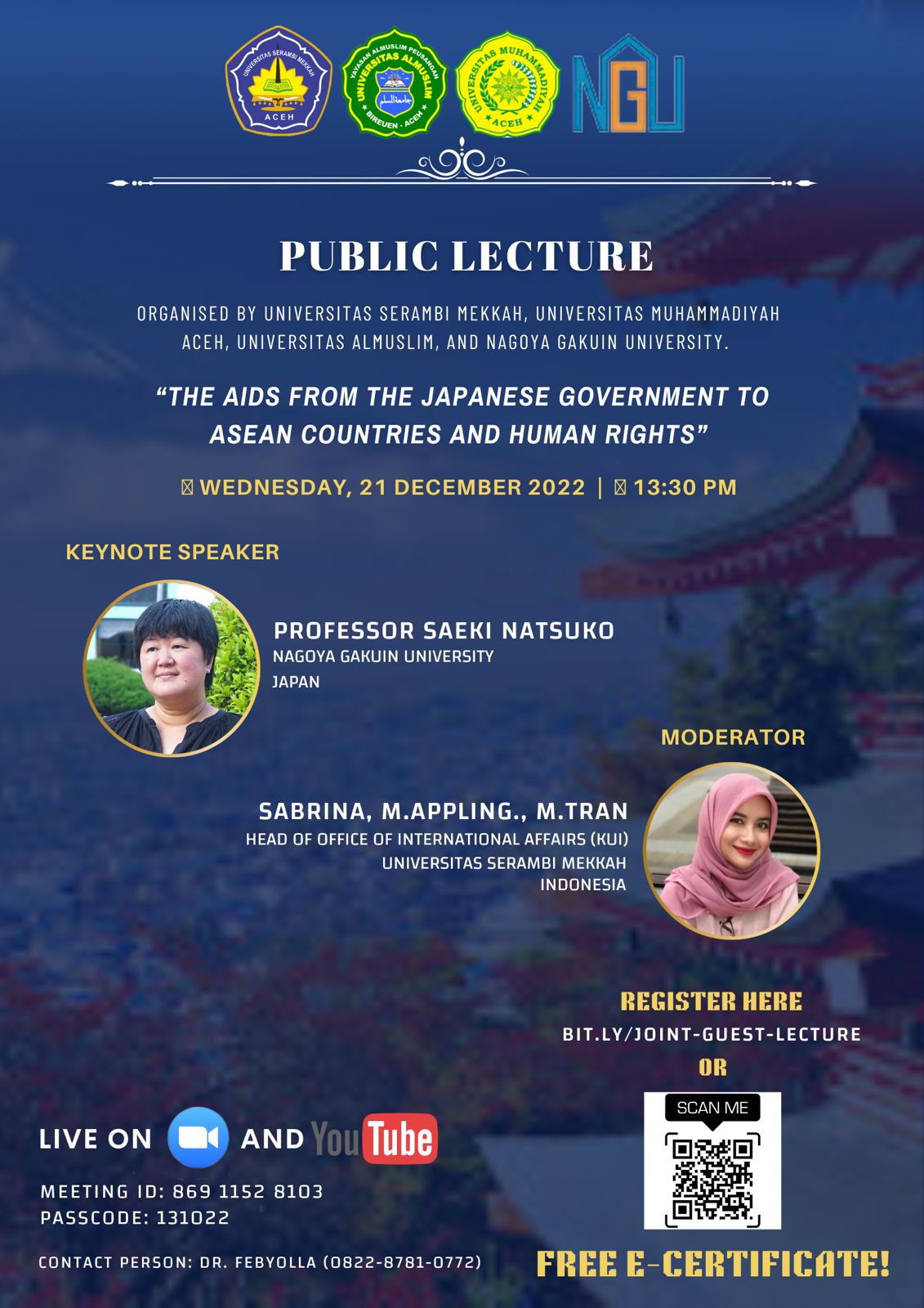 Kolaborasi Tiga Universitas di Aceh dan Satu Universitas di Jepang, Bahas Paradigma Pekerja Migran Indonesia di Jepang