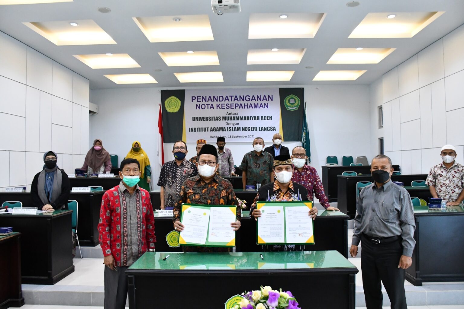 Guna Implementasi MBKM Unmuha Tanda Tangani MoU dengan IAIN Langsa