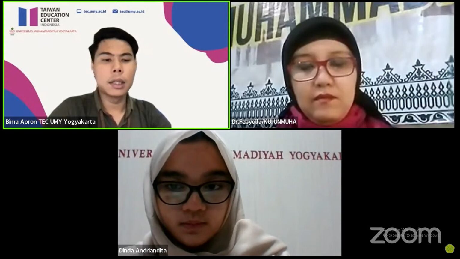 KUI Unmuha dan TEC UMY Sosialisasi Beasiswa Taiwan