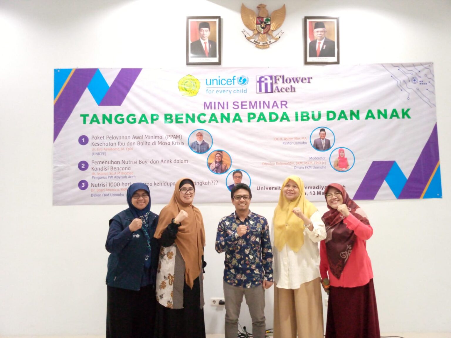 Kerjasama UNICEF dan UNMUHA Adakan Seminar Peduli Ibu dan Anak Dikala Bencana